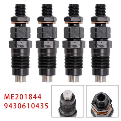 4Pcs Fuel Injector For Mitsubishi Delica Pajero 4M40 4M40T 2.8L ME201844 A6S - Image 1 of 4