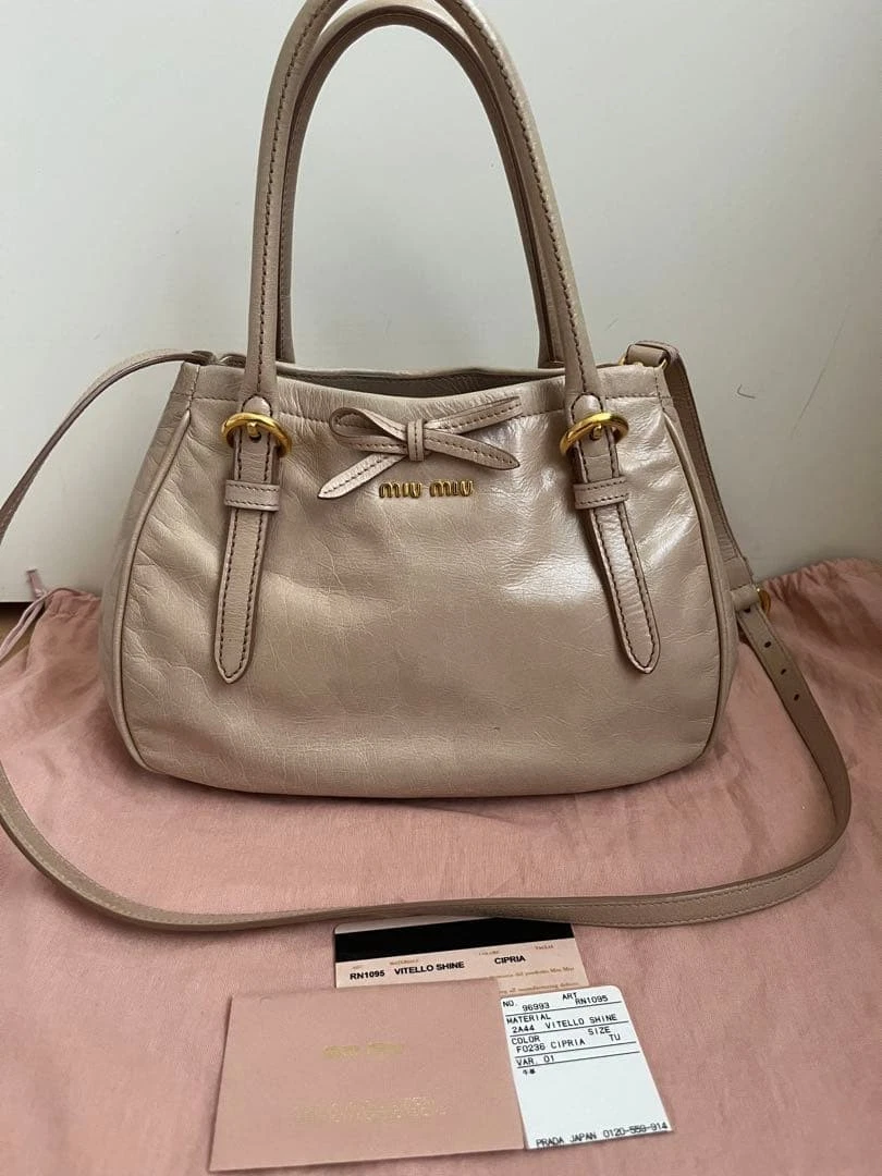 Miu Miu女式蝴蝶结单肩包| eBay