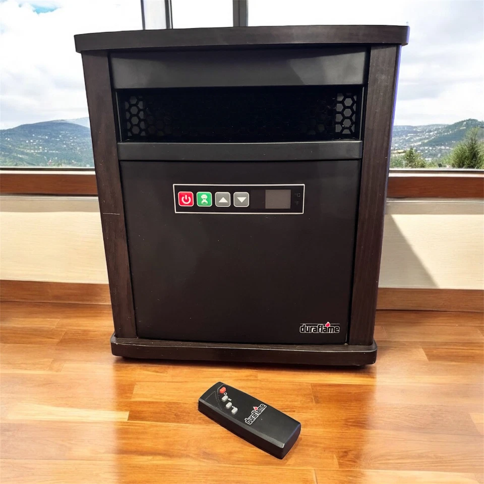 CALENTADOR DE CABINA INFRARROJO ELÉCTRICO PORTÁTIL DURAFLAME 1500 VATIOS CON CONTROL REMOTO Foto 1 de 4