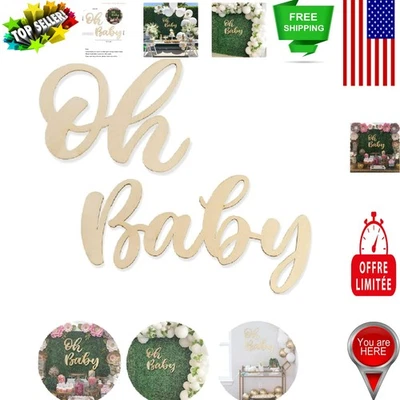 Letrero de baby shower de madera reutilizable - perfecto para 1er cumpleaños y revelación de género Foto 1 de 4