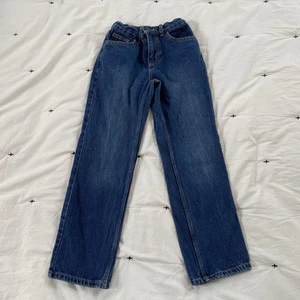 Boy's CAT AND JACK Relaxed Straight Leg Blue Jeans Adjustable Waist , Size 10 - Picture 1 of 6