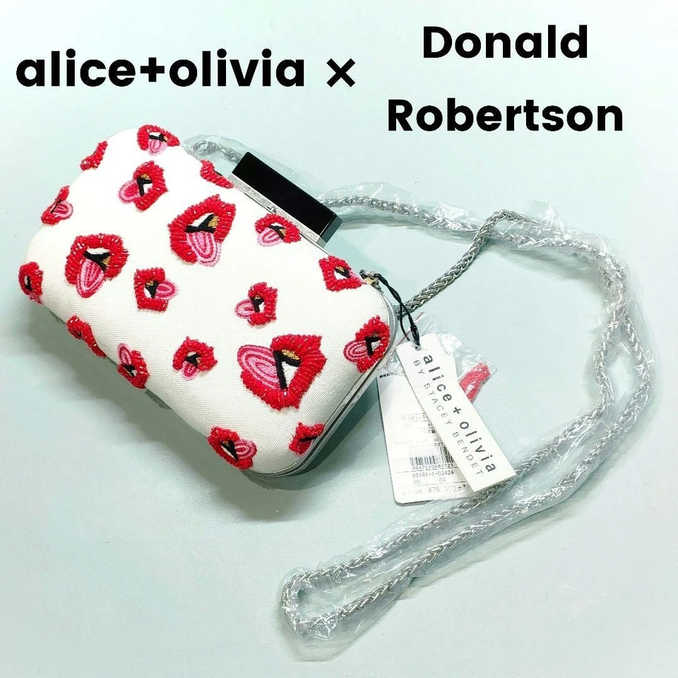 Bolso Bandolera Alice + Olivia X Donald Robertson Shirley Labios Rojos Foto 1 de 4