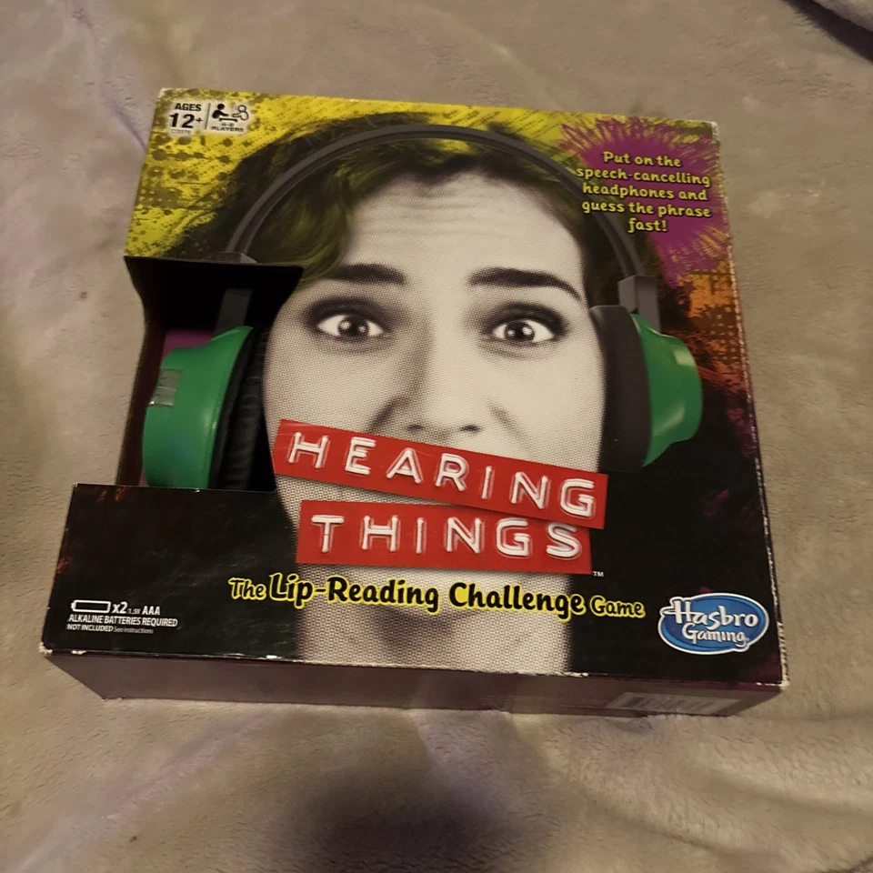 ¡NUEVAS COSAS AUDITIVAS! Juego The Lip-Reading Challenge de Hasbro Gaming con Auriculares Foto 1 de 4