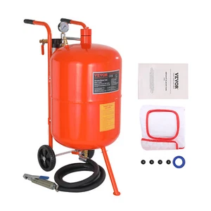 VEVOR 20 Gallon Sand Blaster 60-110 PSI High Pressure Sandblaster with 4 Nozzles - Picture 1 of 12