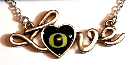 New Oregon Ducks Love 16" Necklace, Gift for Her Mom Cover