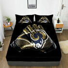 Housse de matelas ajustée Los Angeles Rams draps de lit et taies d'oreiller 3 pièces