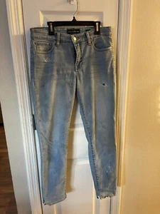 Lucky Brand Ava Skinny Jeans Größe 2 26 leichte Waschlöcher Distressed - Bild 1 von 8