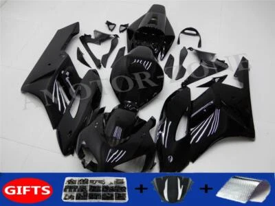 Carenados de inyección ABS negro brillante con pernos para Honda CBR1000RR 2004 2005 Foto 1 de 4