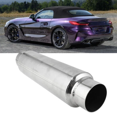 For Z4 Z8 Roadster 2.5" Inlet/Outlet 16" Length Exhaust Muffler Resonator System Foto 1 de 4