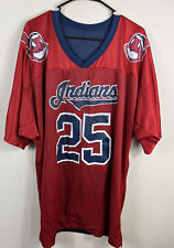 Cleveland Indians 25 THOME vintage Reversible MLB Football Mirage jersey Big 2XL