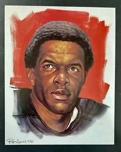 GALE SAYERS - CHICAGO BEARS - RON LEWIS Football Legends 8 X 10 Limited Edition - Picture 1 of 2