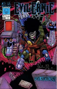 Evil Ernie : Resurrection #1 ~ signed ~ Chaos! ~ silver foil logo - Picture 1 of 1