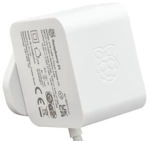 27W, 5.1V, 5A Raspberry Pi 5 Alimentation Électrique, Blanc Ru - SC1149 - Photo 1/1