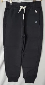 Abercrombie Kids 5/6 Black Jogger Sweatpants MSRP $34.95 NWT Free Shipping - Picture 1 of 5