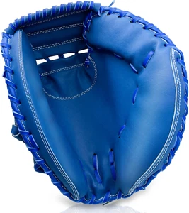 Blue Baseball Right Hand Catcher Glove, Durable Training Softball Catcher's Mitt - Picture 1 of 12