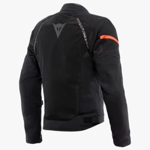 GIACCA ESTIVA DAINESE MOTO AIR FRAME 3 TEX BLACK NERO RED ROSSO FLUO - Imagen 1 de 2