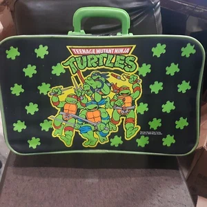 Teenage Mutant Ninja Turtles Turtles Suitcase Rare 1989 Green Turtles TMNT Case - Picture 1 of 2
