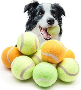 3,6,10 x 60mm Tennis Balls High Tough Bounce Throw Fetch Catch Play Dog & Puppy 
