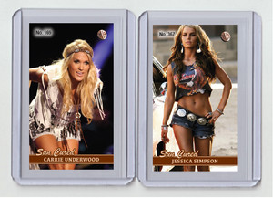 Jessica Simpson rare MH Sun Cured #'d x/3 Tobacco card no. 367