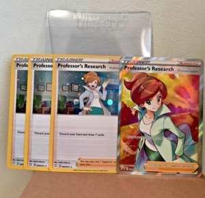 Professor Research SWSH152 Professor Juniper Promo Card + 3 Cosmos Holos Sealed - Picture 1 of 3