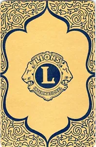 Tarjeta de juego de intercambio individual - Lions International - Imagen 1 de 2