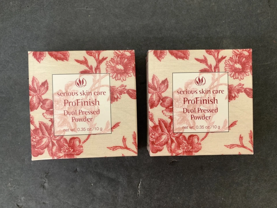 Serious Skincare ProFinish Doble Prensado Polvo Bronceado NUEVO SELLADO Lote de 2 Foto 1 de 2