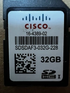 UCS-SD-32G-S CISCO 32GB SD Card for UCS servers 16-4389-02 SDSDAF3-032G-228 - Picture 1 of 2