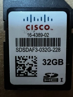 UCS-SD-32G-S CISCO 32GB SD Card for UCS servers 16-4389-02 SDSDAF3-032G-228 - Image 1 of 2