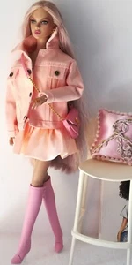 Spring fashion outfit top, skirt,jacket, boots! Doll not included! - Picture 1 of 9