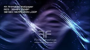 4K Animated Wallpaper. 4K Cascading Particles Video Backgrounds VJ Loop / 2160P - Picture 1 of 1