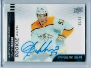 2020-21 Upper Deck Premier Dante Fabbro Premier Rookie Auto #'ed 33/99 - Picture 1 of 1
