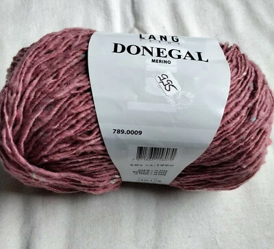 50g Lang Yarns Donegal, Fb. 09, altrosa, Tweed, Strick, Wolle - Bild 1 von 4