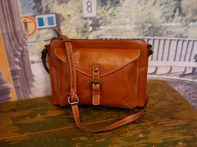 PATRICIA NASH Avellino Bolso Bandolera de Cuero Marrón Cartera Foto 1 de 4