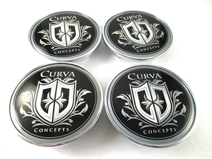 CURVA CONCEPTS 2 3/4" (FRONT) WHEEL CENTER CAPS* #181k69 (FOR 4 CAP) - Picture 1 of 9
