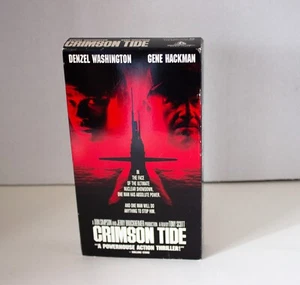 Crimson Tide VHS Denzel Washington Gene Hackman Drama Thriller Mystery 1995 R - Imagen 1 de 5