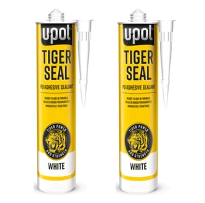 2 x Upol Tiger Seal White 310ml Polyurethane Adhesive Sealant TIG/NB New U-POL - Picture 1 of 2