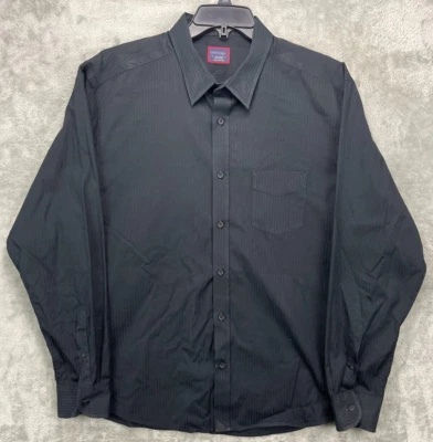 UNTUCKit Men's Shirt 2XL Black Striped Long Sleeve Button-Up - Image 1 of 4