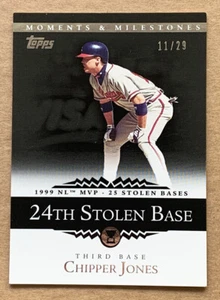 Chipper Jones 2007 Topps Moments & Milestones 26 1997 MVP /29 Atlanta Braves - Picture 1 of 7