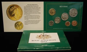 Juego de 7 monedas Royal Australian Mint 1985 UNC acuñadas con caja - Imagen 1 de 8