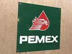 Pemex Mexico Gasoline Oil Gas Metal advertising sign 12 Inches