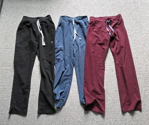 LOTTO 3 FIGS Livingston Yola Scrub Pantaloni Zamora Joggers Blu Borgogna Nero XS - Foto 1 di 6
