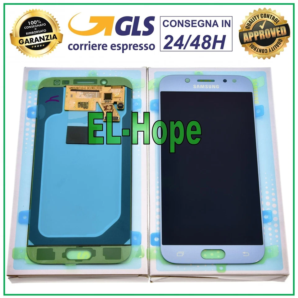 DISPLAY LCD ORIGINALE SAMSUNG GALAXY J5 2017 J530 SM-J530F TOUCH SCREEN SILVER - Immagine 1 di 1