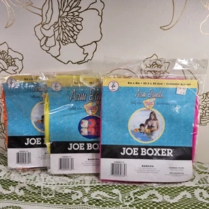 Vintage Joe Boxer Kind Wasser Schwimmhilfen Armbänder Wasserschwimmer 3er Set - Bild 1 von 8