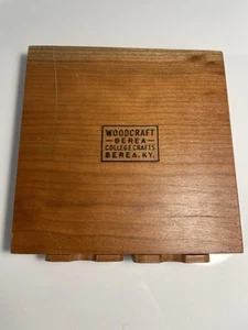 Vtg Berea College Solid Woodcraft Christmas Tree Puzzle Marble game 6062 USA - Picture 1 of 13
