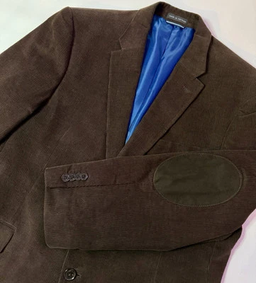 TOMMY HILFIGER Chaqueta deportiva de pana para hombre Blazer Coderas Marrón oscuro Talla S42 Foto 1 de 4