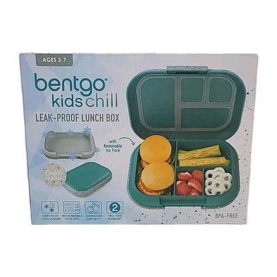 Fiambrera Bentgo Moderna Niños A Prueba de Fugas Edición Confeti Verde azulado con Bolsa de Hielo Foto 1 de 4