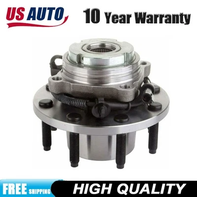 Front Wheel Bearing Hub For 1999-2004 Ford F250 F350 Super Duty 4x4 SRW 8Lug - Imagem 1 de 4