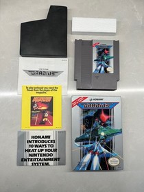 Gradius (Nintendo NES, 1986)-VERY,VERY GOOD  W/Manual, Dust Cover , Sales items 