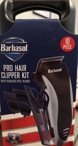 Barbasol Pro Hair 10 Piece Clipper Kit - Brand New. Sealed, Excellent Condition - Picture 1 of 8