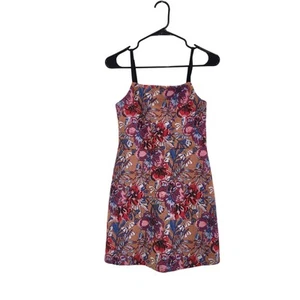 Urban Outfitters Floral Sleeveless Mini Dress Textured Multicolor Size Small - Picture 1 of 8